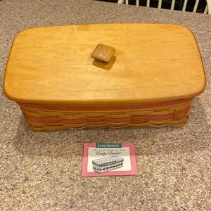 Vintage Longaberger Mother’s Day Vanity 1996 Basket, Protector Set and Lid USA